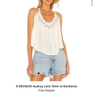 Free People x Revolve lacey tank, size S